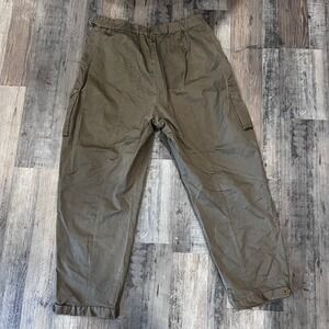The Drop Karenbritchick Olive Green Cargo Pants XL D-Ring Belt Tapered Leg